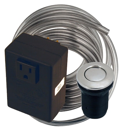 Westbrass Disposal Air Switch and Single Outlet Control Box in Stainless Steel ASB-20